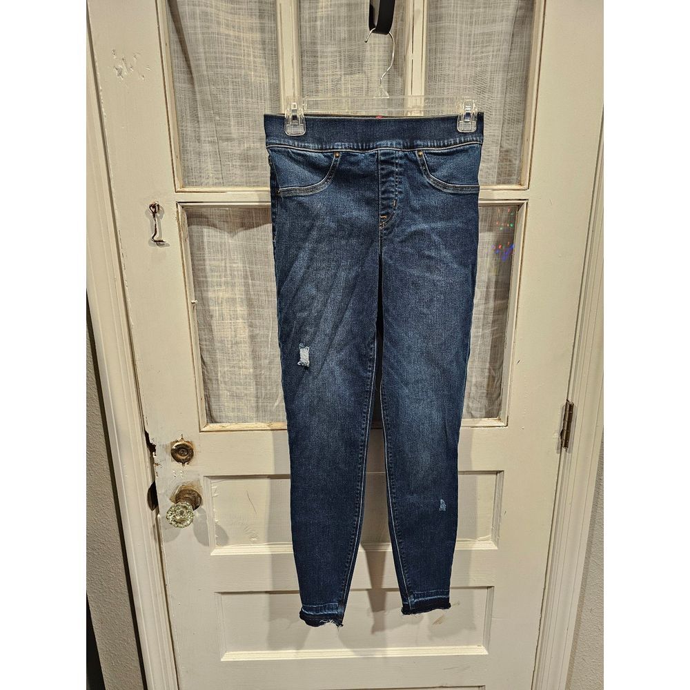 SPANX High Rise Ankle Skinny Pull On Jeans